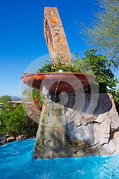 Frank Lloyd Wright Fountain at Taliesin West Arizona