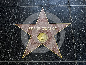 Frank Sinatra`s Star, Hollywood Walk of Fame - August 11th, 2017 - Hollywood Boulevard, Los Angeles, California, CA
