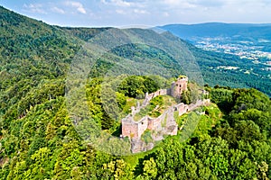 Frankenbourg castle in the Vosges Mountains, France