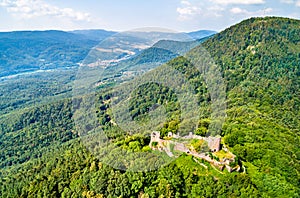 Frankenbourg castle in the Vosges Mountains, France