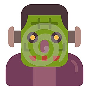 Frankenstain flat illustration