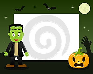 Frankenstein Halloween Horizontal Frame