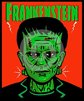 Frankenstein Lives Head portrait