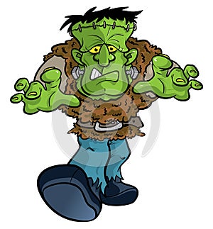 Frankenstein monster cartoon illustration photo