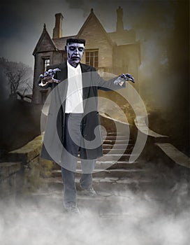 Frankenstein Monster, Haunted House, Halloween