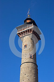 The Frankenwarte in WÃ¼rzburg, a lookout tower / Germany / Bavaria / Franconia