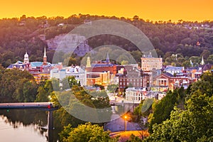 Frankfort, Kentucky, USA Town Skyline photo