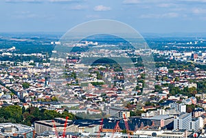 Frankfurt from above, Germany