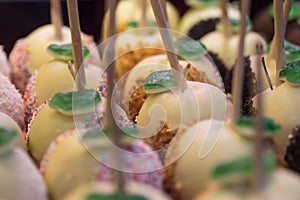 Frankfurt Christmas Market Chocolate Apples