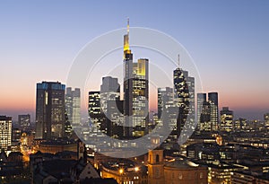 Frankfurt city skyline