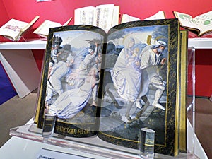 FRANKFURT, GERMANY 10.14.2018: Frankfurt Book Fair on October 14, 2018 in Frankfurt, Germany