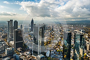 Frankfurt germany skyline photo