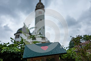 Frankfurt Hoechst castle with heart photo