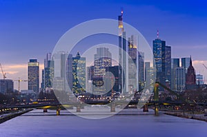 Frankfurt am Main city skyline