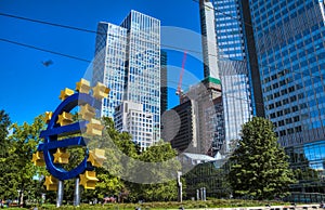 Frankfurt am Main, financial center. Germany.