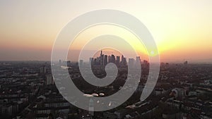 Frankfurt am Main Germany. View of the city from above.