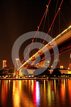 At Frankfurt Main at night,