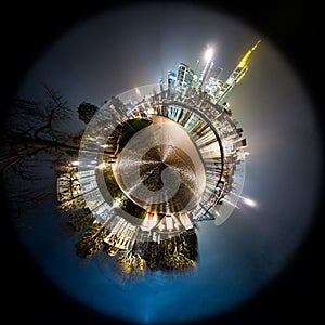 Frankfurt am Main Skyline Little Planet