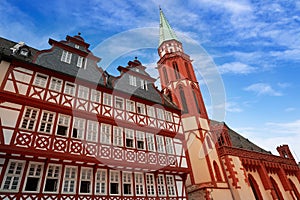 Frankfurt Romerberg square Old city Germany