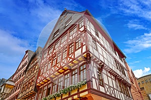 Frankfurt Romerberg square Old city Germany photo