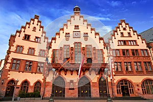 Frankfurt Romerberg square Old city Germany photo