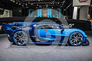 FRANKFURT - SEPT 2015: Bugatti Chiron Vision Gran Turismo presented at IAA International Motor