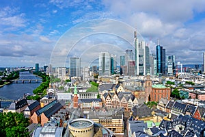 Frankfurt skyline in Germany photo