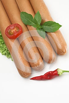 Frankfurter, sausage for hot dog