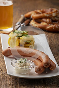 Frankfurter sausages