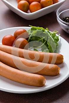 Frankfurter sausages