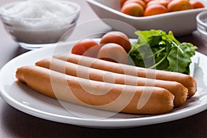 Frankfurter sausages