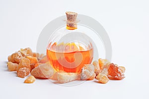 Frankincense or olibanum aromatic resin used in incense and perfumes