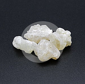 Frankincense Oman Boswelia Sacra High Quality Incense Black Background