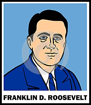 Franklin D Roosevelt Portrait photo