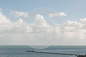 Frankston pier and clouds