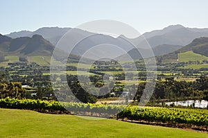 Franschhoek winelands cape south africa