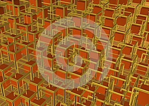 Sequence of golden square structures