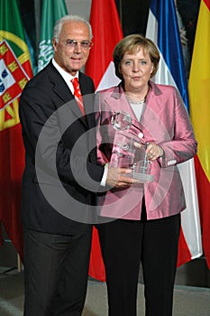 Franz Beckenbauer, Angela Merkel