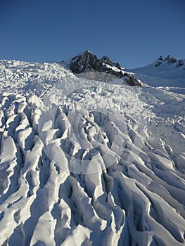 Franz Josef Crevasse Filled Glacier photo