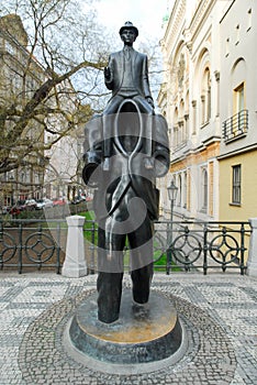 Franz Kafka Statue - Prague, Czech Republic
