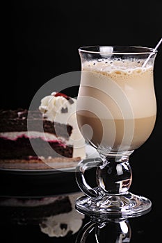 Frappuccino with cake