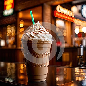 Frapuccino, ice blended coffee drink