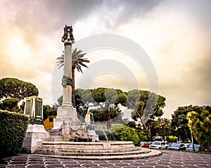 Frascati - Rome province in  Lazio - Italy - The Monumento ai Caduti or War Memorial photo