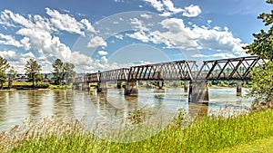Historic Fraser Bridge in Quesnel, BC, Canada