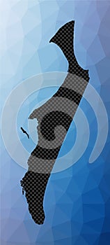 Fraser Island geometric map.