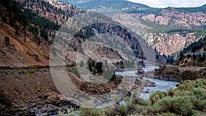 The Fraser River in the Fraser Canyon