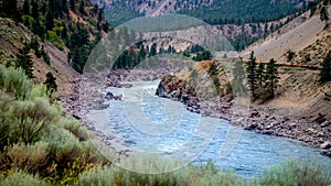 The Fraser River in the Fraser Canyon