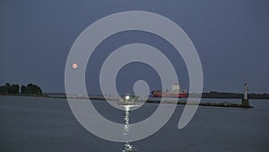 Fraser River Full Moon, Canada