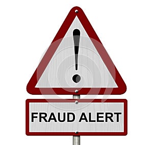 Fraud Alert Caution Sign