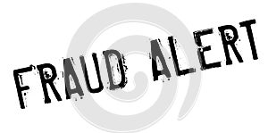 Fraud alert rubber stamp